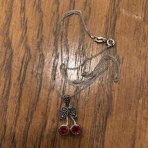 Silver Cherry Pendant